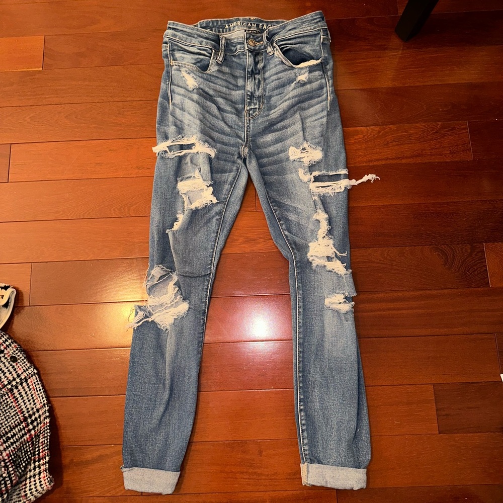 american eagle high rise jegging